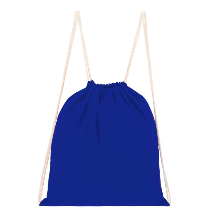 Morral de algodón cosido. AZUL