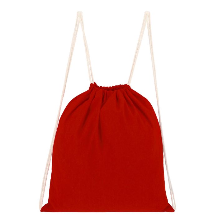 Morral de algodón cosido. ROJO