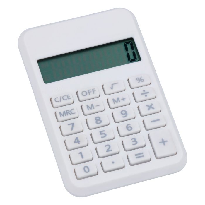 Calculadora de bolsillo. BLANCO