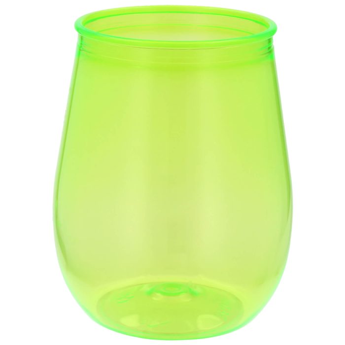 Vaso plástico de color. VERDE CLARO
