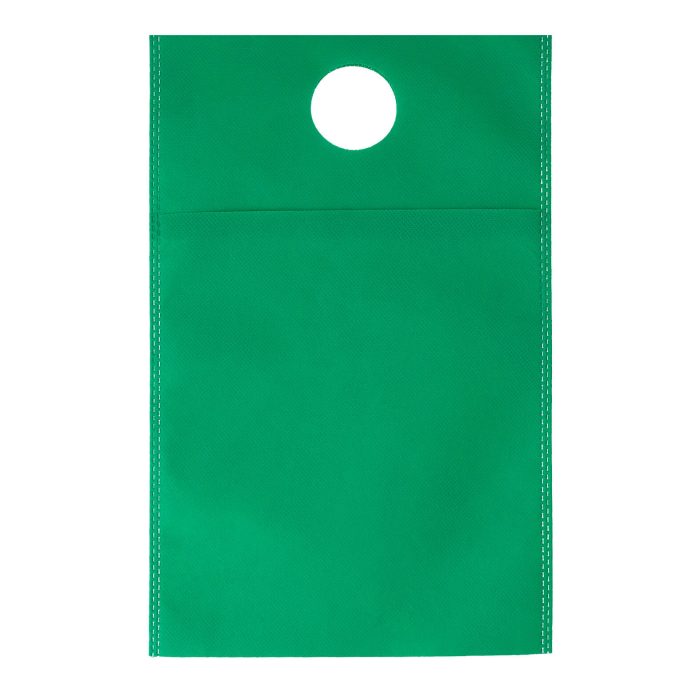 Bolsa ecológica de non woven de 70 gr/m2, termosellada. VERDE