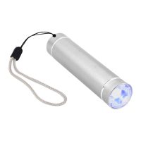 Lámpara de LED, funciona con una batería AA, (no incluida). PLATA