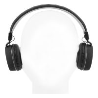 Audífonos plegables en acabado rubber con conexión de 3.5 mm. NEGRO